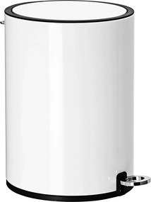 Caixote do lixo pequeno para casa de banho 3 litros Branco