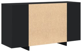 Buffet Preto Preto Madeira Engenheirada 135 x 41 x 75 cm