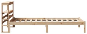 Cama sem colchão 75x190 cm madeira de pinho maciça
