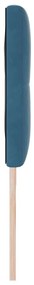 Cabeceira LED vidaXL Almofadada Azul Escuro 90 cm Veludo