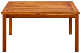 Mesa de centro p/ jardim 85x85x45 cm madeira de acácia maciça