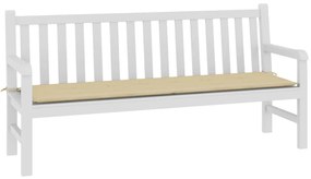 Almofadão p/ banco de jardim 180x50x3 cm tecido oxford bege