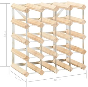 Garrafeira para 20 garrafas madeira de pinho maciça