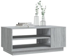 Mesa de centro 102x55x43 cm aglomerado cor sonoma cinzento