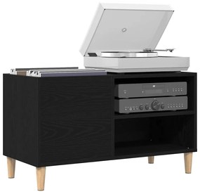 Armário de Registro vidaXL Carvalho Preto 84,5x38x48 cm Madeira de Eng