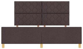 Estrutura de Cama vidaXL Castanho Escuro 180x200 cm em Tecido