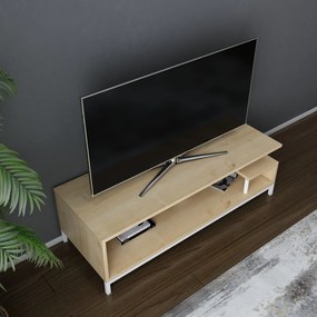 Móvel TV Reilly – Branco Carvalho – 120x44,6x37,6 cm