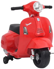 vidaXL Motocicleta elétrica para crianças Vespa GTS300 vermelho