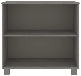 Aparador HAMAR 85x35x80 cm pinho maciço cinza-claro
