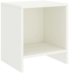 Mesas de cabeceira 2 pcs 35x30x40cm madeira pinho maciça branco