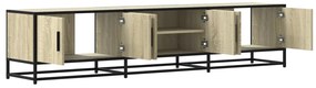 Móvel de TV 180x35x41 cm derivados de madeira carvalho sonoma