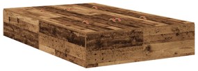 Estrutura de Cama de Armazenamento vidaXL em Madeira Antiga 120x190 cm