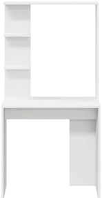 Mesa de Computador Branca Branca Madeira engenheirada Média