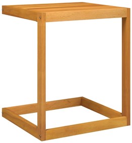 Mesa em C 42x40x50 cm madeira de acácia maciça