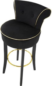 BANCO DE BAR LUXY 46X48X96 CM PRETO