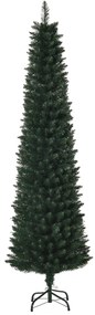 Árvore de Natal Artificial Altura 180cm com 380 Ramos de Folhas de PVC