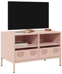 Móvel de TV 68x39x43,5 cm aço laminado a frio rosa