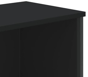 Estante 80x31x169 cm derivados de madeira preto