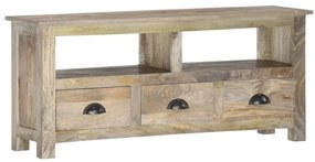 Móvel de TV 110x30x50 cm madeira de mangueira maciça