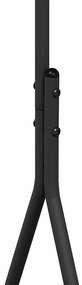 Suporte para Roupas Preto Metal Médio Armazenamento
