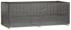 Capa p/ mobiliário de jardim 8 ilhós 192x82x65 cm retangular