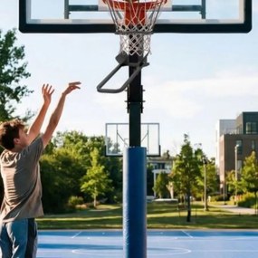 Acessório de Retorno para Basquetebol (CESTO NÃO INCLUIDO), Saída Ajustável a 180°, Preto