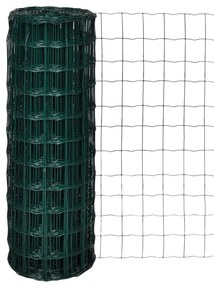 vidaXL Cerca 10x1,7 m aço verde