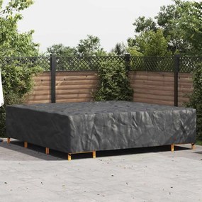 vidaXL Capa para móveis de exterior Preto 300 x 300 x 70 cm 210D