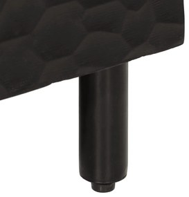 Mesa de cabeceira 50x33x60 cm madeira de mangueira maciça preto
