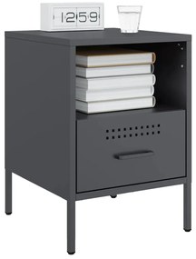 Mesa de cabeceira 36x39x50,5 cm aço antracite