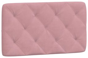 Estrutura de cama c/ luzes LED 90x200 cm veludo rosa