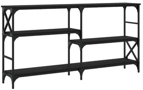 Mesa consola 150x29x76,5 cm derivados de madeira preto