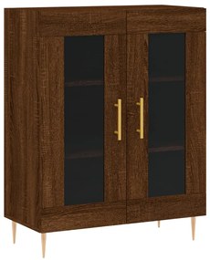 Armário alto 69,5x34x180cm madeira processada carvalho castanho