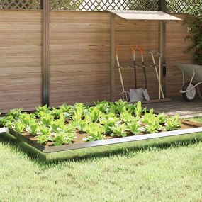 vidaXL Cerca de Caracol 16 pcs Prateado 50 x 3,5 x 25 cm