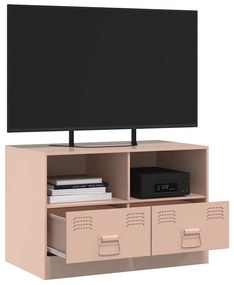Móvel de TV 67x39x44 cm aço rosa