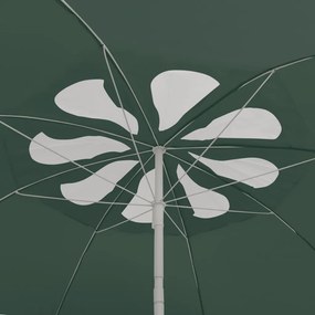 Guarda-sol de praia 300 cm verde