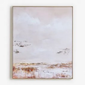 Quadro Decorativo 100x120 Cm Pintado À Mão Sobre Tela Kenvo Cores Naturais - Sklum