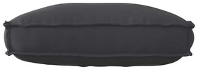 Almofada de Palete para Encosto Preta 70 x 40 x 12 cm em Tecido Oxford