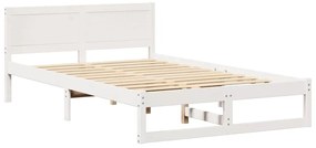 Estrutura de Cama Branca Madeira 120 x 200 cm Durável