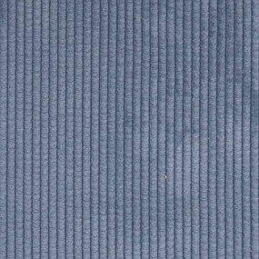 Poltrona tecido corduroy 55 cm azul
