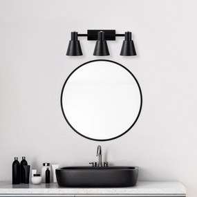 Aplique de Parede Funnel – Preto Antigo – 60 x 21 x 21 cm