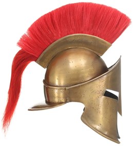 Capacete de soldado grego réplica LARP aço bronze