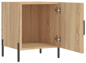 Mesa cabeceira 40x40x50 cm derivados de madeira carvalho sonoma