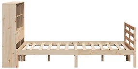 Cama com estante sem colchão 160x200 cm pinho maciço