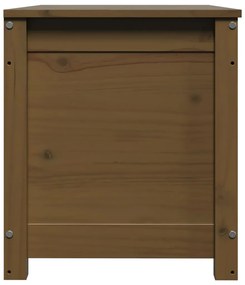 Caixa de arrumação 80x40x45,5 cm pinho maciço castanho-mel