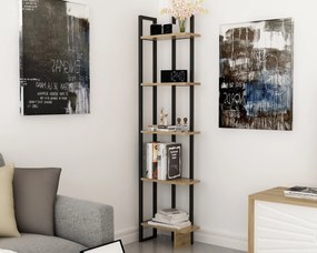 Estante Alice – Carvalho Preto – 45x180x22 cm