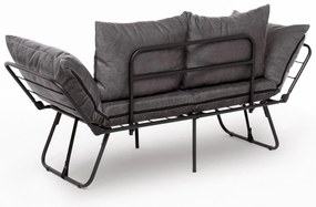 Sofá-Cama de 2 Lugares Viper – Cinzento – 150 x 78 x 60 cm