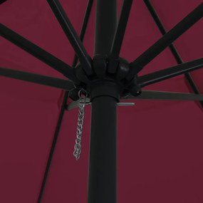 Guarda-sol 39,5 x 24,5 polegadas na cor Bordeaux Red