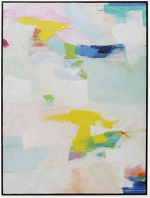 Quadro em tela emoldurado pintado à mão Allegro