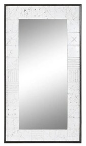 Espelho de Parede Dkd Home Decor 130 X 4 X 70 cm Cristal Branco Madeira de Mangueira Moderno